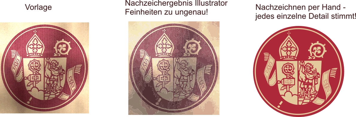 Nachzeichnen Illustrator und per Hand